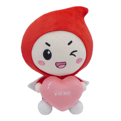EN71 25cm Mini Plush Mascot Toy With imprimiu o logotipo