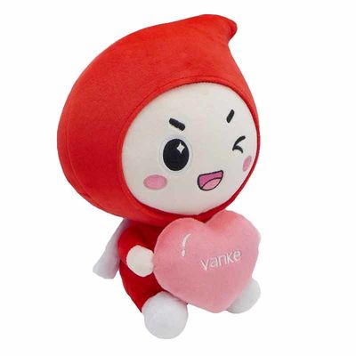 EN71 25cm Mini Plush Mascot Toy With imprimiu o logotipo