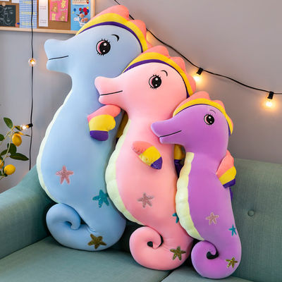 Brinquedo enchido cavalo marinho enchido algodão dos desenhos animados do ODM PP