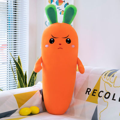 A cenoura macia super lavável da emulation encheu o brinquedo vegetal do luxuoso do brinquedo OEM/oDM