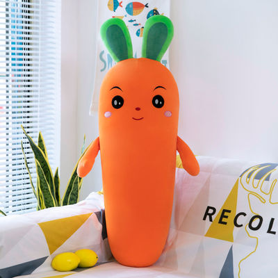 A cenoura macia super lavável da emulation encheu o brinquedo vegetal do luxuoso do brinquedo OEM/oDM