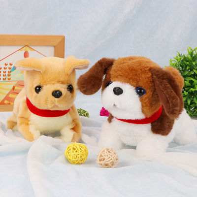 Boneca 20cm Vocalizing inodora do luxuoso do cão para crianças