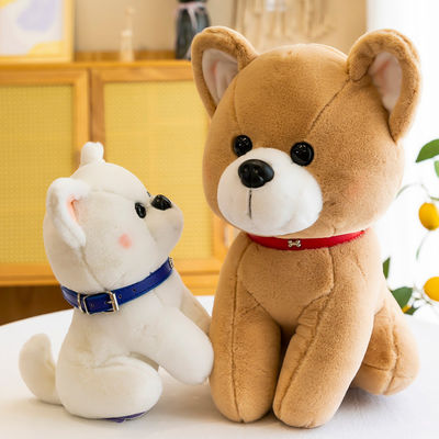 Brinquedos enchidos Brushy do cão do OEM com logotipo impresso