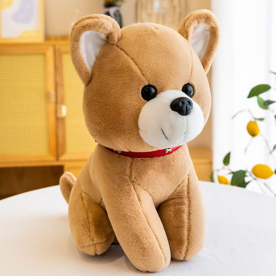 Brinquedos enchidos Brushy do cão do OEM com logotipo impresso