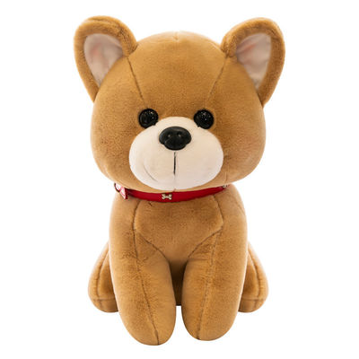Brinquedos enchidos Brushy do cão do OEM com logotipo impresso