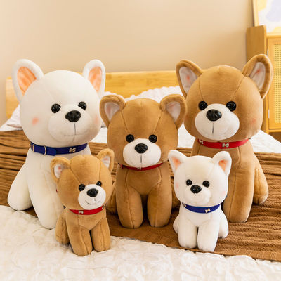 Brinquedos enchidos Brushy do cão do OEM com logotipo impresso