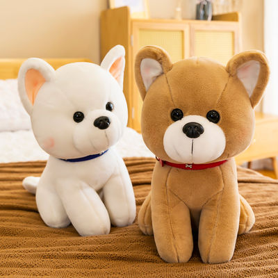 Brinquedos enchidos Brushy do cão do OEM com logotipo impresso