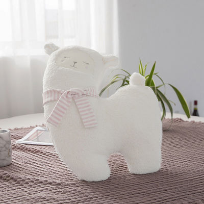 Brinquedo amigável do luxuoso da alpaca do enchimento do algodão do polipropileno da pele 30cm