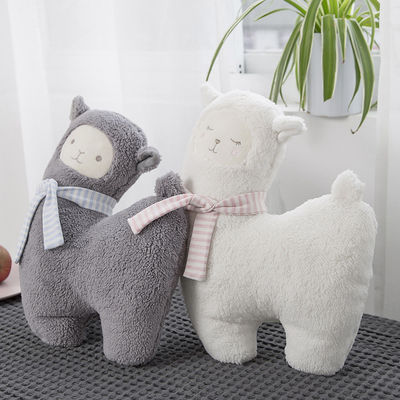 Brinquedo amigável do luxuoso da alpaca do enchimento do algodão do polipropileno da pele 30cm