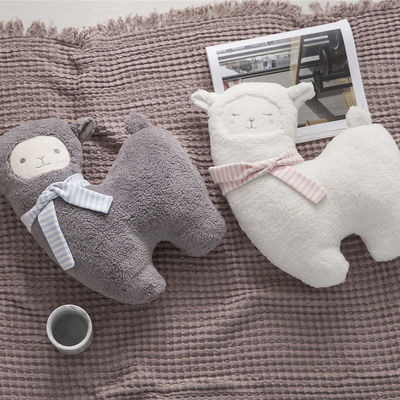 Brinquedo amigável do luxuoso da alpaca do enchimento do algodão do polipropileno da pele 30cm