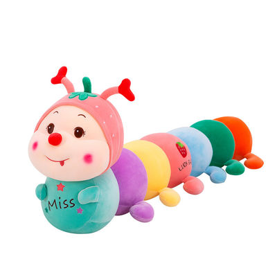 o algodão colorido de Toy With PP do luxuoso de 35cm Caterpillar encheu-se