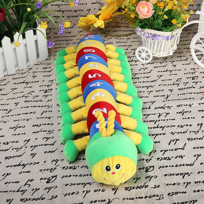 o algodão colorido de Toy With PP do luxuoso de 35cm Caterpillar encheu-se