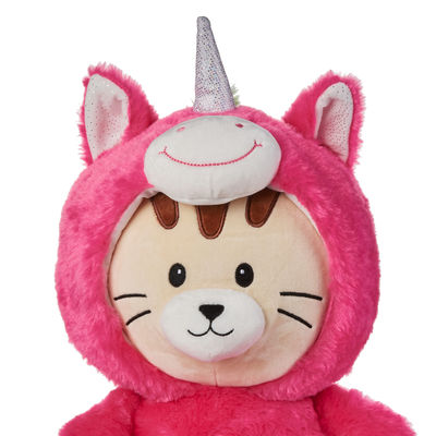 brinquedos curtos de Unicorn Costume Cat Stuffed Animal do luxuoso de 20cm
