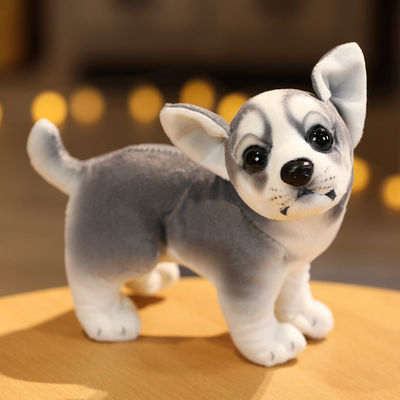 O algodão dos PP encheu o brinquedo curto 20cm do cão da simulação do luxuoso