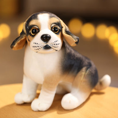 O algodão dos PP encheu o brinquedo curto 20cm do cão da simulação do luxuoso