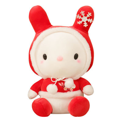 O ODM descasca o brinquedo amigável do luxuoso do coelho do floco de neve de 20cm