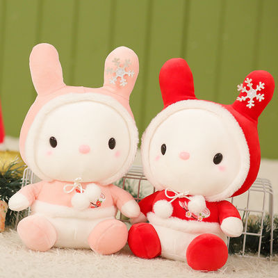 O ODM descasca o brinquedo amigável do luxuoso do coelho do floco de neve de 20cm