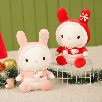 O ODM descasca o brinquedo amigável do luxuoso do coelho do floco de neve de 20cm