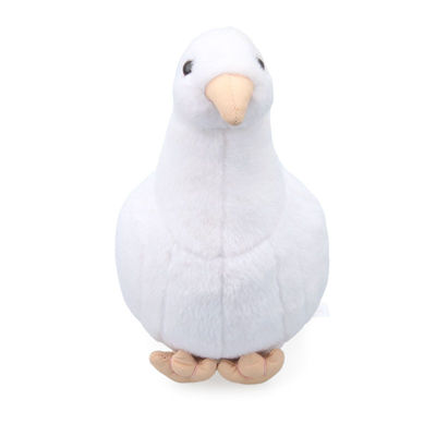 Pomba branca inovativa Toy With Polypropylene Cotton Filling do OEM