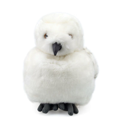 Cabeça lavável Owl Plush Toy branco Rotatable da máquina EN71