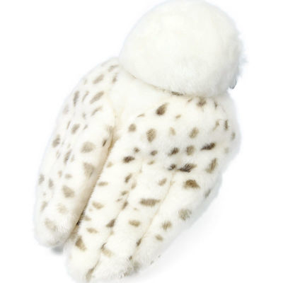Cabeça lavável Owl Plush Toy branco Rotatable da máquina EN71