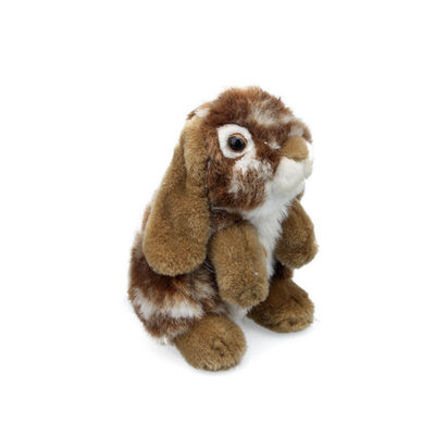 Presente macio da Páscoa de Toy Stuffed Grey Khaki Plush do coelho de uma simulação de 8 polegadas