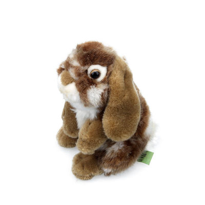 Presente macio da Páscoa de Toy Stuffed Grey Khaki Plush do coelho de uma simulação de 8 polegadas