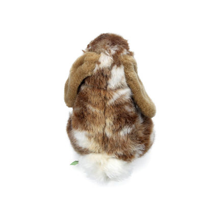 Presente macio da Páscoa de Toy Stuffed Grey Khaki Plush do coelho de uma simulação de 8 polegadas