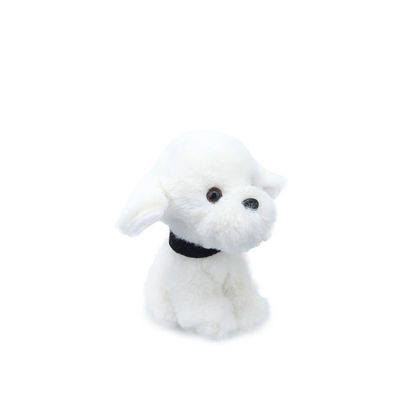 Luxuoso branco Toy For Children Comfort do cão do ODM 25cm