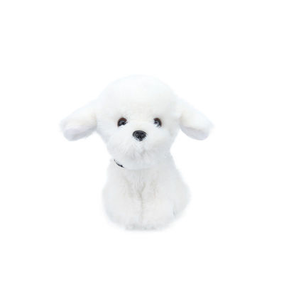 Luxuoso branco Toy For Children Comfort do cão do ODM 25cm
