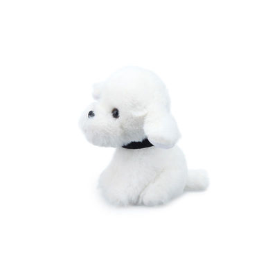 Luxuoso branco Toy For Children Comfort do cão do ODM 25cm