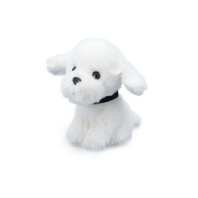 Luxuoso branco Toy For Children Comfort do cão do ODM 25cm