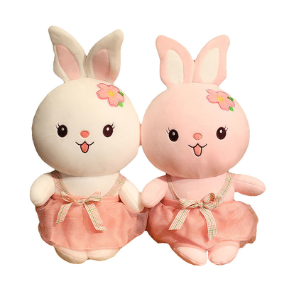 OEM de assento bonito dos brinquedos da boneca do luxuoso do coelho de 25cm