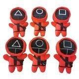 brinquedos do luxuoso dos soldados do rosa do jogo do calamar de 15cm para crianças