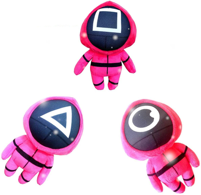 brinquedos do luxuoso dos soldados do rosa do jogo do calamar de 15cm para crianças