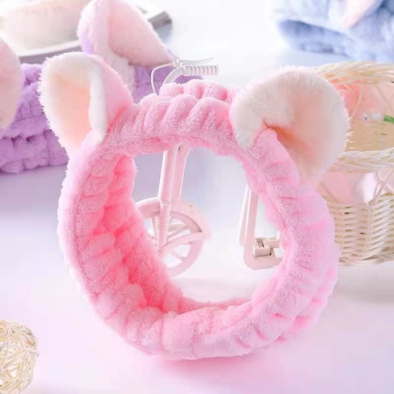 Faixa bonito Toy Accessories macio do cabelo do luxuoso da faixa de Cat Ears Simple Makeup Plush