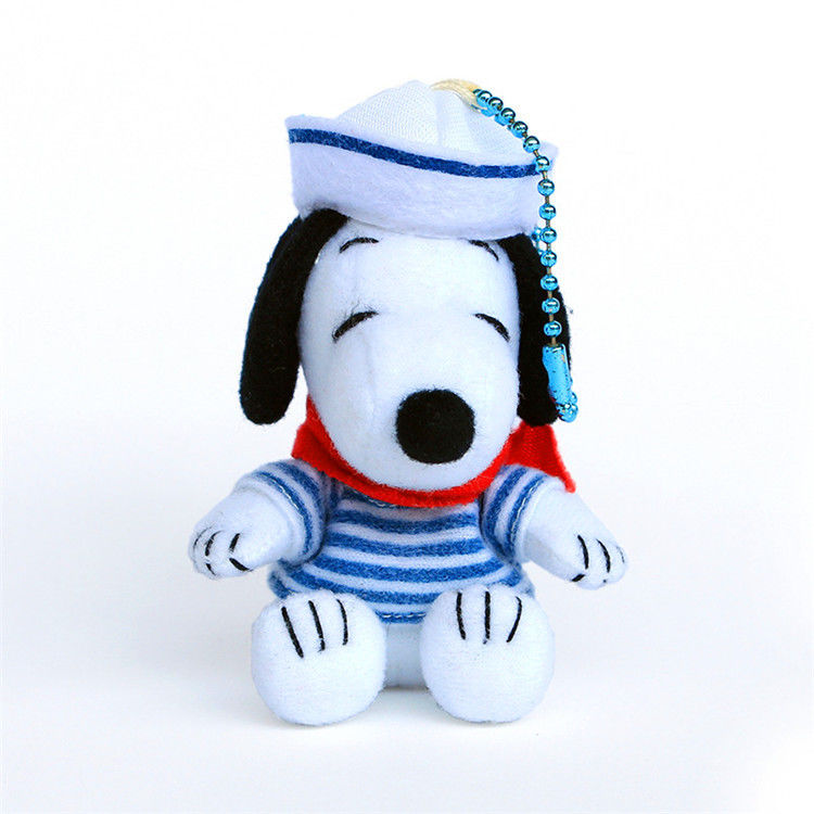 Por atacado o presente de 15 Little Boy bonitos do pendente do saco da porta-chaves de Suit Snoopy Plush do marinheiro do Cm