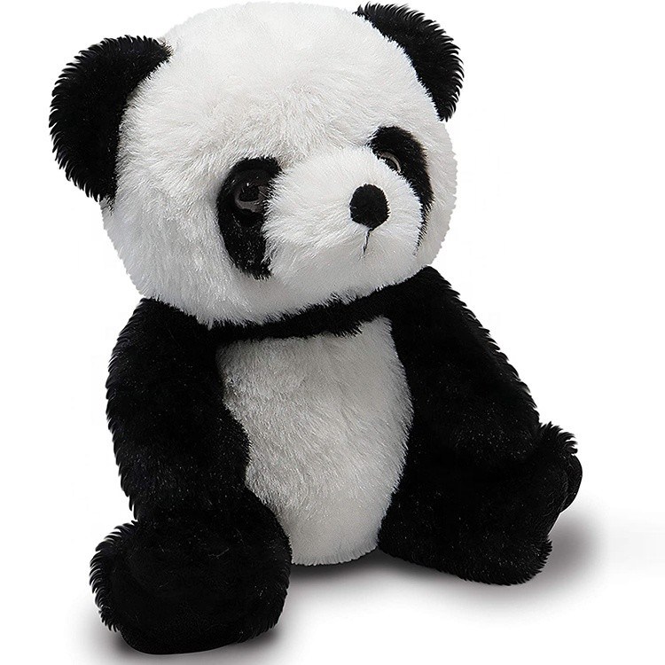 Pele feita sob encomenda Panda Plush Toy No Fading amigável que senta o algodão de 100% PP