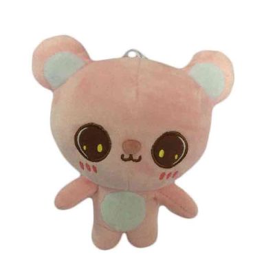 O copo de Cat Soft Toy With Suction do rosa das crianças encheu o presente personalizado brinquedos do luxuoso
