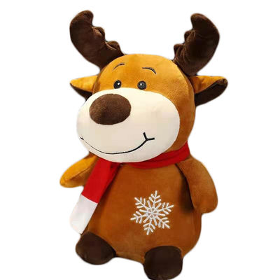 O bicho de pelúcia dos alces do Natal apresenta o luxuoso Toy For Tree Decorations do Natal