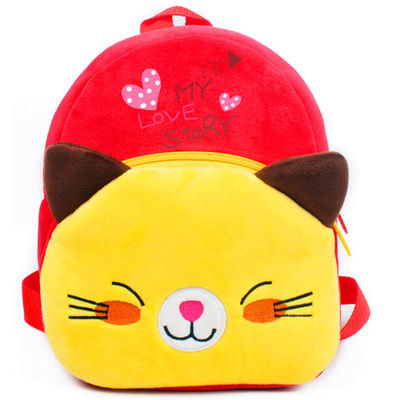 3 anos de saco feito sob encomenda do luxuoso do jardim de infância velho de Cat Child Stuffed Animal Backpack