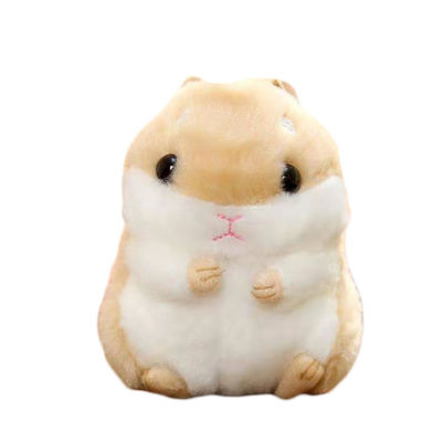 Presente de aniversário Mini Plush Doll do pendente de Chubby Hamster Plush Keychain Bag