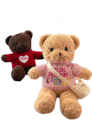 o presente de aniversário das meninas enchidas 30cm da trouxa de Teddy Bear Plush Toys With personalizou