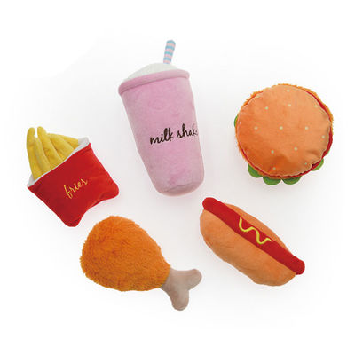 O alimento interativo do OEM/ODM deu forma ao brinquedo sibilante do cão do luxuoso